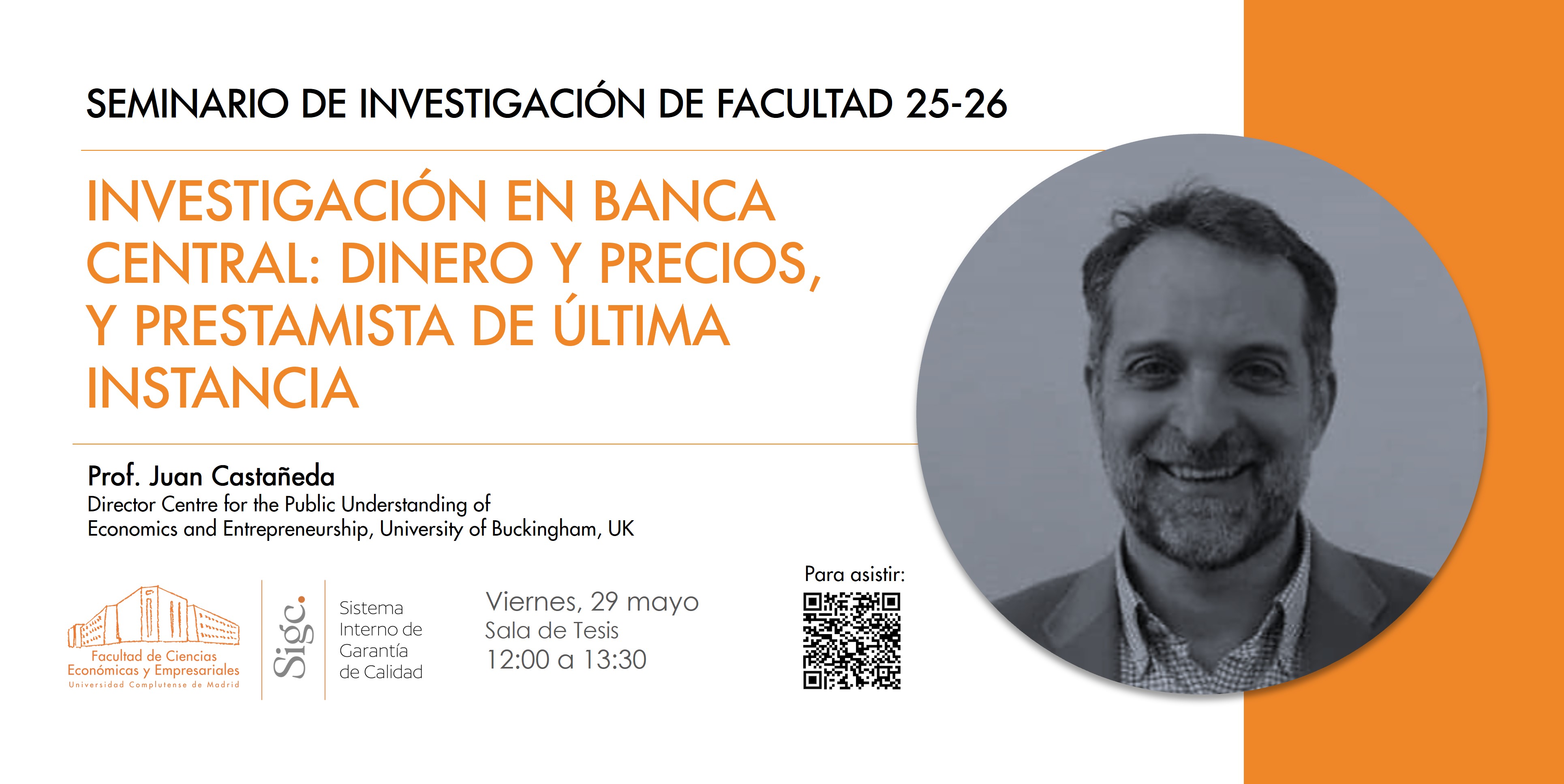 Seminario de Investigación de Facultad, 29 mayo
